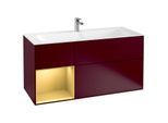 Villeroy und Boch Finion Waschtischunterschrank G060HFHB 119,6x59,1cm, Emotion, Regal links Gold matt, Peony Matt