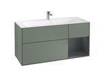 Villeroy und Boch Finion Waschtischunterschrank G070HGGM 119,6x59,1cm, Emotion, Regal rechts Midnight Blue Matt Lacquer, Olive Matt Lacquer