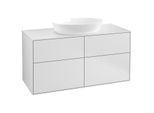 Villeroy und Boch Finion Waschtischunterschrank GA3100MT 120x60,3cm, Emotion, Abdeckplatte white matt, White matt lacquer