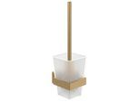 Villeroy und Boch Elements Striking Toilettenbürstengarnitur TVA15201700076 94x340x118mm, Glas satiniert, mit WC-Bürste, brushed gold