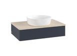 Villeroy & Boch Antao Waschtischunterschrank 800x190x500mm L08113HG mit Beleuchtung mit Struktur FK/AP: HG/3