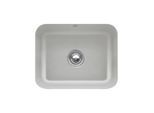 Villeroy und Boch Unterbauspüle 670602KD mit Ablaufgarnitur, Exzenterbetätigung, Befestigungssatz, Fossil