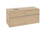 Villeroy und Boch Collaro Waschtischunterschrank C04200VJ 120 x 54,8 x 50 cm, Waschtisch links, Nordic Oak