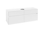 Villeroy und Boch Collaro Waschtischunterschrank C04500MS 140 x 54,8 x 50 cm, Waschtisch mittig, White Matt