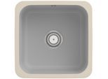 Villeroy und Boch Unterbauspüle 670301SM mit Ablaufgarnitur, Handbetätigung, Befestigungssatz, Steam