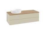 Villeroy und Boch Antao Waschtisch-Unterschrank K22011HJ 120x36x50cm, Waschbeckenplattenfarbe honey oak, silk grey matt lacquer
