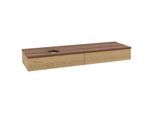 Villeroy & Boch Antao Waschtischunterschrank 1600x190x500mm L15112HN mit Beleuchtung mit Struktur FK/AP: HN/2