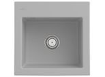 Villeroy und Boch Subway 50 S Einbauspüle 331501SM mit Ablaufgarnitur, 525 x 510 mm, Handbetätigung, steam CeramicPlus