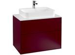 Villeroy und Boch Finion Waschtischunterschrank G34100HB 80x60,3cm, Emotion, Abdeckplatte white matt, Peony Matt