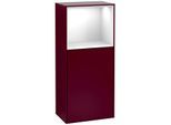 Villeroy und Boch Finion Seitenschrank F510GFHB 41,8x93,6x27cm, rechts, Regal oben Glossy White, Peony Matt