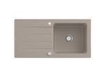 Villeroy und Boch Architectura Spüle 336002AM mit Ablaufgarnitur und Exzenterbetätigung, Almond