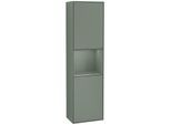 Villeroy und Boch Finion Hochschrank F460GMGM 41,8x151,6x27cm, links, Regal Olive Matt Lacquer, Olive Matt Lacquer