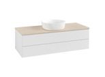 Villeroy & Boch Antao Waschtischunterschrank 1200x360x500mm L21113GF mit Beleuchtung mit Struktur FK/AP: GF/3