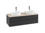 Villeroy & Boch Antao Waschtischunterschrank 1200x360x500mm L24153PD mit Beleuchtung mit Struktur FK/AP: PD/3