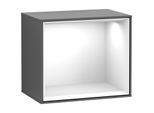 Villeroy und Boch Finion Regalmodul F580GFGK 41,8x35,6x27cm, Regal Glossy White, Anthracite matt