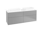 Villeroy und Boch Finion Waschtischunterschrank F31100GK 160x60,3cm, Abdeckplatte white matt, Anthracite matt