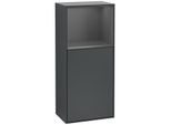Villeroy und Boch Finion Seitenschrank G500GKHG 41,8x93,6cm, links, Emotion, Regal oben Anthracite Matt, Midnight Blue Matt Lacquer