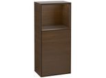 Villeroy und Boch Finion Seitenschrank F510GNGN 41,8x93,6x27cm, rechts, Regal oben Walnut veneer, Walnut veneer