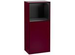Villeroy und Boch Finion Seitenschrank F510PDHB 41,8x93,6x27cm, rechts, Regal oben Black matt, Peony Matt