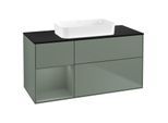 Villeroy und Boch Finion Waschtischunterschrank G702GMGM 120x60,3x50,1cm, Regal rechts Olive Matt Lacquer, Olive Matt Lacquer