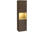 Villeroy und Boch Finion Hochschrank G460HFGN 41,8x151,6cm, links, Emotion, Regal Gold Matt Lacquer, Walnut veneer