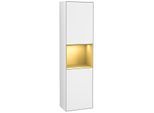 Villeroy und Boch Finion Hochschrank G460HFGF 41,8x151,6cm, links, Emotion, Regal Gold Matt Lacquer, Glossy white lacquer