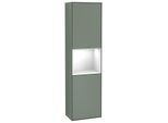 Villeroy und Boch Finion Hochschrank G470GFGM 41,8x151,6cm, rechts, Emotion, Regal Glossy White Lacquer, Olive Matt Lacquer