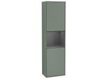 Villeroy und Boch Finion Hochschrank G470GKGM 41,8x151,6cm, rechts, Emotion, Regal Anthracite Matt Lacquer, Olive Matt Lacquer