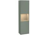 Villeroy und Boch Finion Hochschrank F460PCGM 41,8x151,6x27cm, links, Regal Oak Venerr, Olive Matt Lacquer