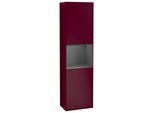 Villeroy und Boch Finion Hochschrank F470GKHB 41,8x151,6x27cm, rechts, Regal Anthracite Matt Lacquer, Peony Matt