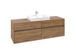 Villeroy und Boch Collaro Waschtischunterschrank C02500RH 160x54,8x50cm, Waschtisch mittig, Kansas Oak