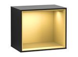 Villeroy und Boch Finion Regalmodul F580HFPD 41,8x35,6x27cm, Regal Gold Matt, Black matt lacquer