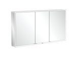 Villeroy und Boch My View Now Spiegelschrank A4571400 140 x 75 x 16,8 cm, LED-Beleuchtung, 3 Türen, Ein-/Ausschalter
