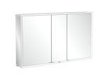 Villeroy und Boch My View Now Spiegelschrank A4571300 130 x 75 x 16,8 cm, LED-Beleuchtung, 3 Türen, Ein-/Ausschalter