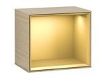 Villeroy und Boch Finion Regalmodul G580HFPC 41,8x35,6x27cm, Emotion, Regal Gold Matt, Oak Veneer