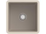 Villeroy und Boch Unterbauspüle 332501AM mit Ablaufgarnitur und Handbetätigung, Almond
