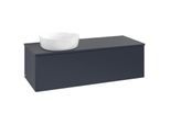Villeroy und Boch Antao Waschtisch-Unterschrank L33010HG mit Beleuchtung, 120x36x50cm, Waschbeckenplattenfarbe Lack, midnight blue matt lacquer