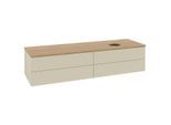 Villeroy und Boch Antao Waschtisch-Unterschrank K27011HJ 160x36x50cm, Waschbeckenplattenfarbe honey oak, silk grey matt lacquer
