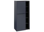 Villeroy und Boch Subway 3.0 Mittelschrank C59801VQ 57,4x120x36,2cm, Schanier links/Griff Volcano black, marine blue