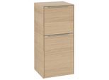 Villeroy und Boch Subway 3.0 Seitenschrank C59500VJ 40x86x36,2cm, Schanier rechts/Griff Aluminium glänzend, nordic oak