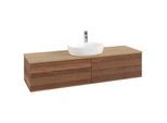 Villeroy & Boch Antao Waschtischunterschrank 1600x360x500mm L25151HM mit Beleuchtung mit Struktur FK/AP: HM/1