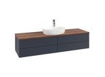 Villeroy & Boch Antao Waschtischunterschrank 1600x360x500mm L25152HG mit Beleuchtung mit Struktur FK/AP: HG/2