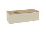 Villeroy und Boch Antao Waschtisch-Unterschrank K33011HJ 120x36x50cm, Waschbeckenplattenfarbe honey oak, silk grey matt lacquer