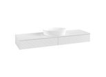 Villeroy und Boch Antao Waschtisch-Unterschrank K14110GF 160x19x50cm, Waschbeckenplattenfarbe Lack, glossy white lacquer