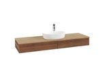 Villeroy & Boch Antao Waschtischunterschrank 1600x190x500mm L14151HM mit Beleuchtung mit Struktur FK/AP: HM/1