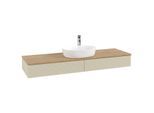 Villeroy und Boch Antao Waschtisch-Unterschrank K14151HJ 160x19x50cm, Hahnlochbohrung, Waschbeckenplattenfarbe honey oak, silk grey matt lacquer