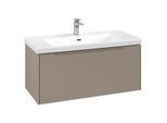 Villeroy und Boch Subway 3.0 Waschtisch-Unterschrank C56902VM 97,3x42,9x47,8cm, ohne LED/Griff monochrom, taupe