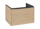 Villeroy und Boch Subway 3.0 Waschtisch-Unterschrank C57501VJ 62,2x42,9x47,8cm, ohne LED/Griff Volcano black, nordic oak