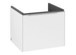 Villeroy und Boch Subway 3.0 Waschtisch-Unterschrank C579L0VF 52,3x42,9x44,75cm, mit LED/Griff Aluminium glänzend, pure white