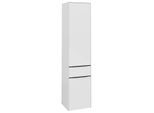 Villeroy und Boch Subway 3.0 Hochschrank C59101VE 40x171x36,2cm, Schanier rechts/Griff Volcano black, brilliant white